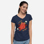 Cutie As Hell-Womens-V-Neck-Tee-Freecheese