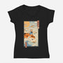 Flying Carp Rider-Womens-V-Neck-Tee-vp021