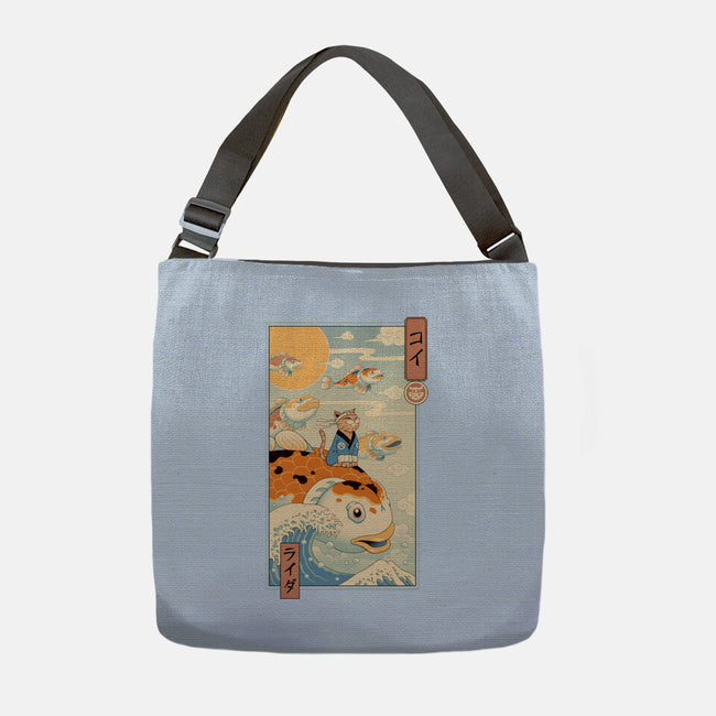 Flying Carp Rider-None-Adjustable Tote-Bag-vp021