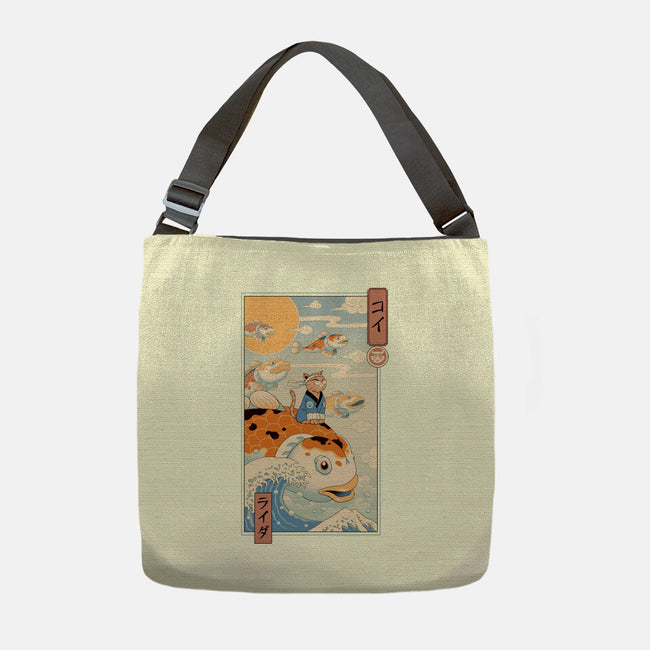 Flying Carp Rider-None-Adjustable Tote-Bag-vp021