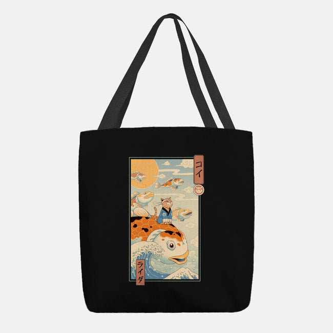 Flying Carp Rider-None-Basic Tote-Bag-vp021