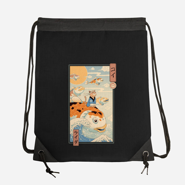 Flying Carp Rider-None-Drawstring-Bag-vp021