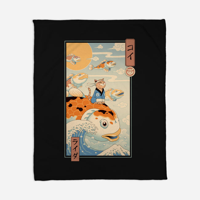 Flying Carp Rider-None-Fleece-Blanket-vp021