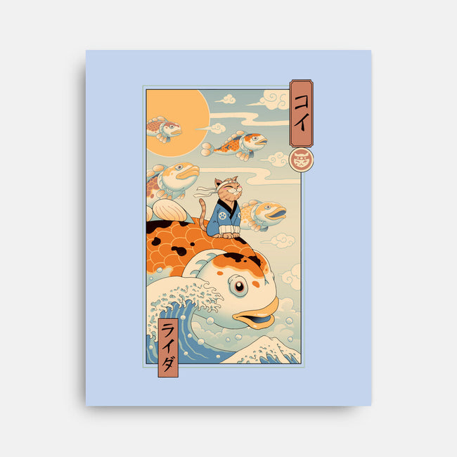 Flying Carp Rider-None-Stretched-Canvas-vp021