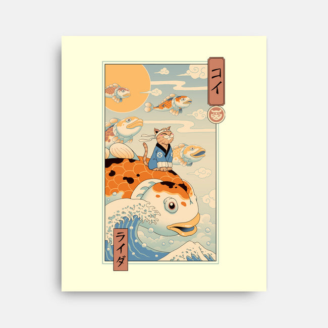 Flying Carp Rider-None-Stretched-Canvas-vp021