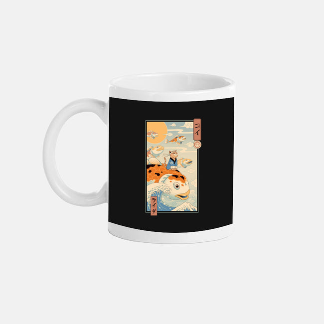 Flying Carp Rider-None-Mug-Drinkware-vp021