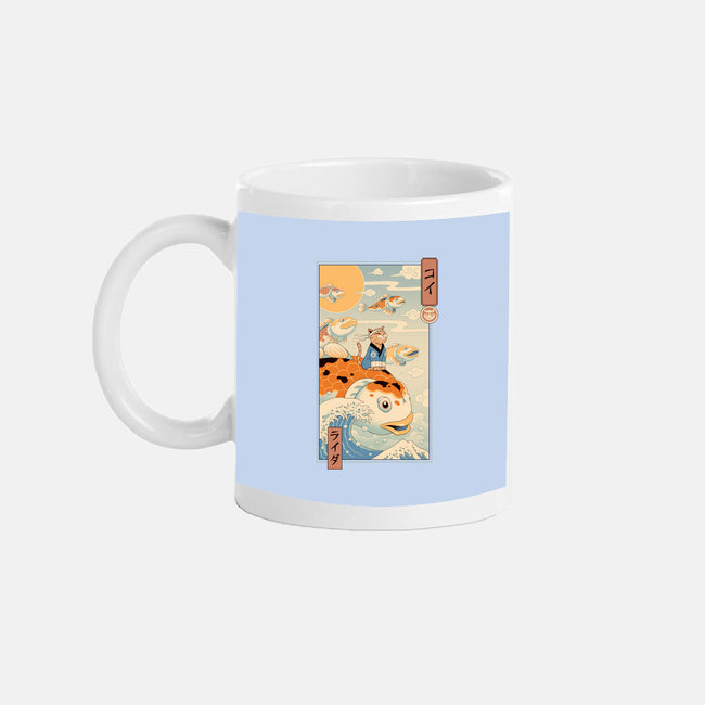 Flying Carp Rider-None-Mug-Drinkware-vp021