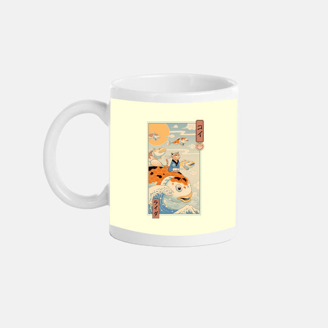 Flying Carp Rider-None-Mug-Drinkware-vp021