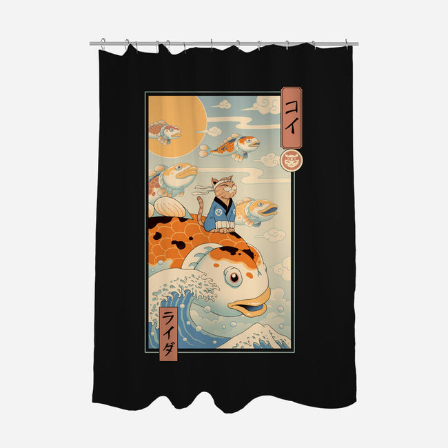 Flying Carp Rider-None-Polyester-Shower Curtain-vp021