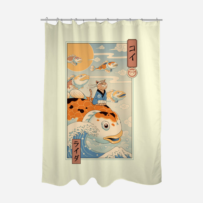 Flying Carp Rider-None-Polyester-Shower Curtain-vp021