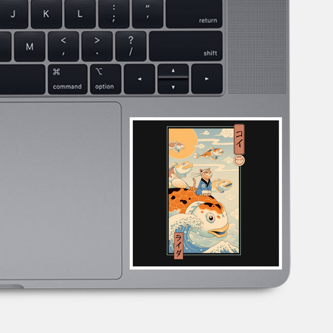 Flying Carp Rider-None-Glossy-Sticker-vp021