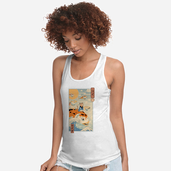 Flying Carp Rider-Womens-Racerback-Tank-vp021