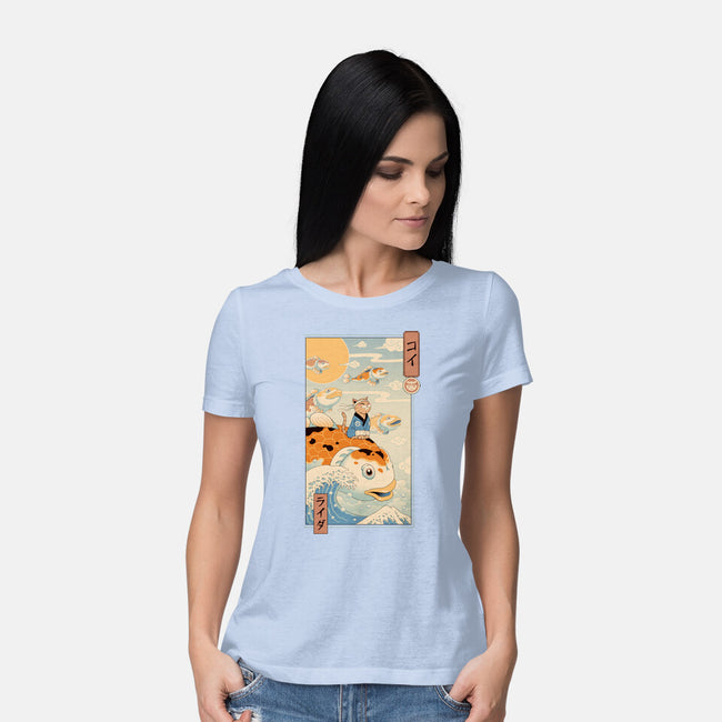 Flying Carp Rider-Womens-Basic-Tee-vp021