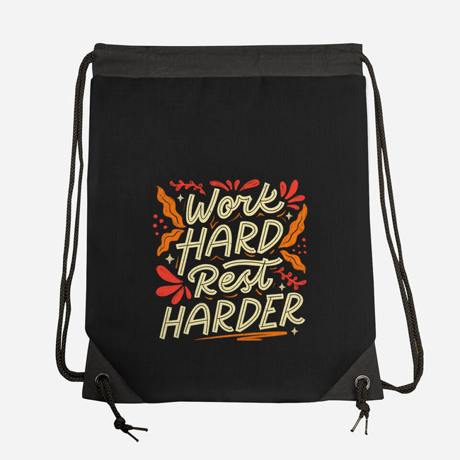 Work Hard Rest Harder-None-Drawstring-Bag-koalastudio