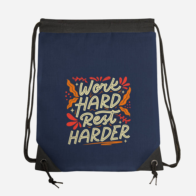 Work Hard Rest Harder-None-Drawstring-Bag-koalastudio