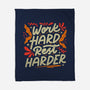 Work Hard Rest Harder-None-Fleece-Blanket-koalastudio