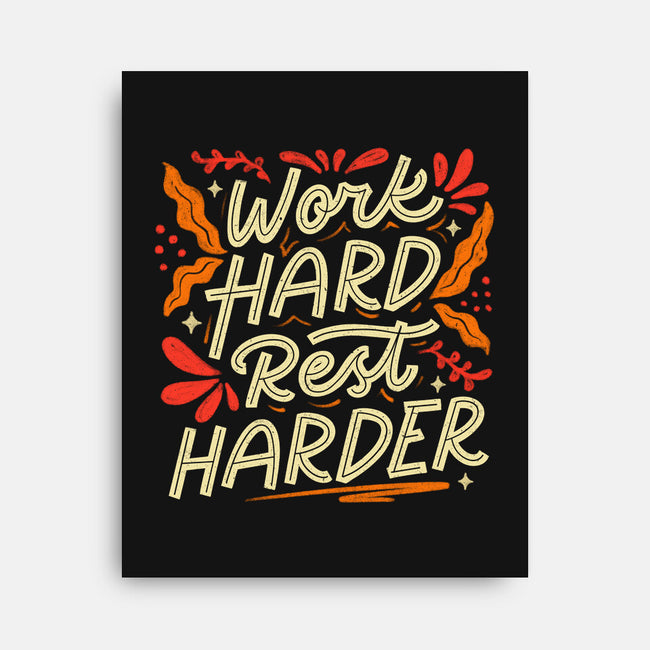 Work Hard Rest Harder-None-Stretched-Canvas-koalastudio