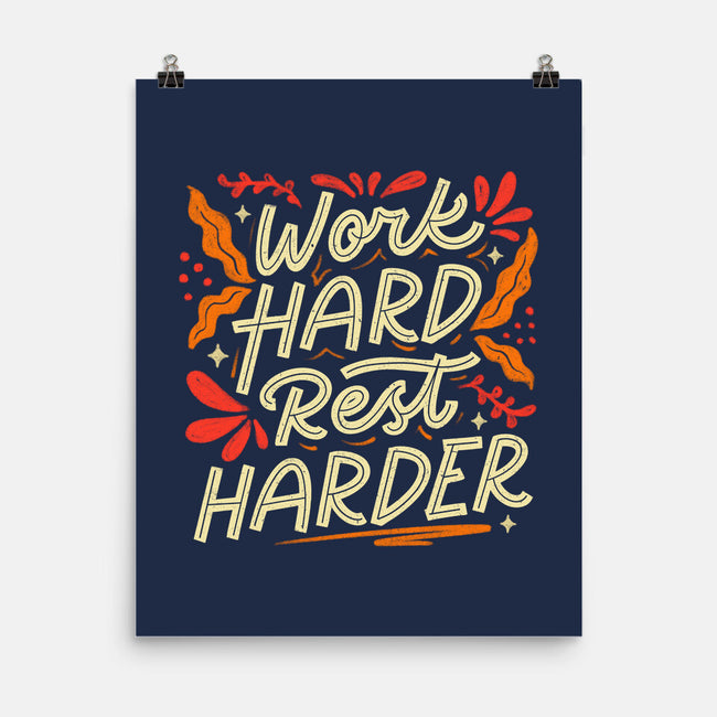 Work Hard Rest Harder-None-Matte-Poster-koalastudio