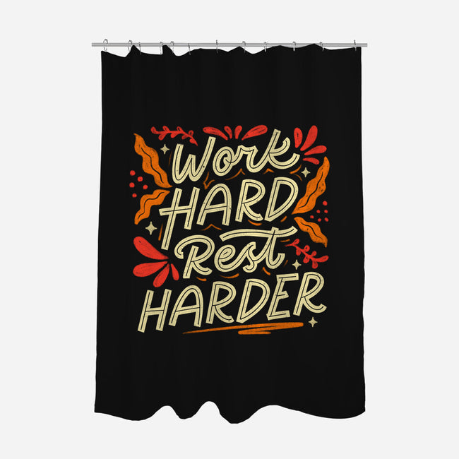 Work Hard Rest Harder-None-Polyester-Shower Curtain-koalastudio