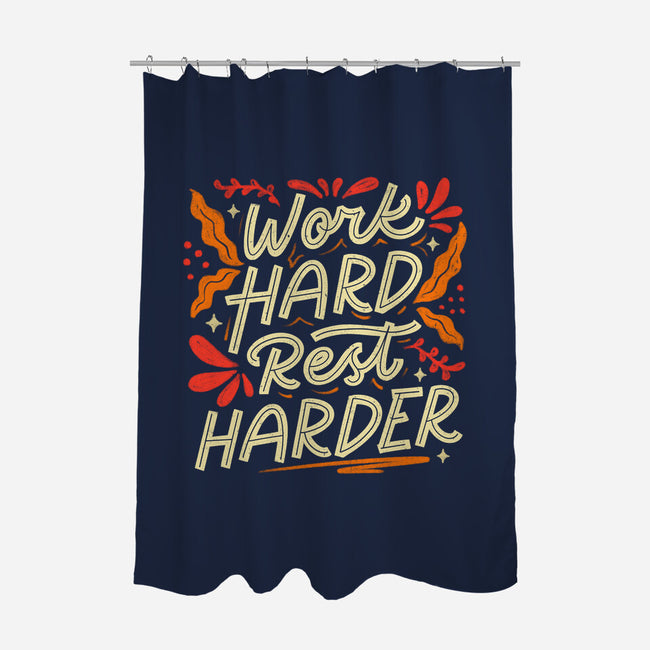 Work Hard Rest Harder-None-Polyester-Shower Curtain-koalastudio