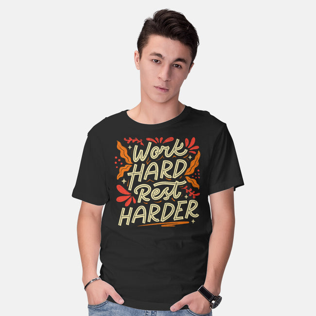 Work Hard Rest Harder-Mens-Basic-Tee-koalastudio