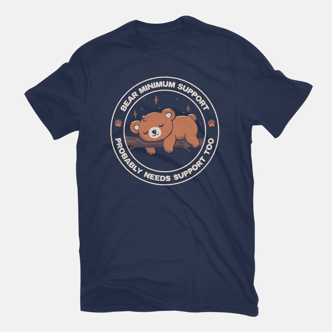 Bear Mininum Support-Mens-Basic-Tee-koalastudio