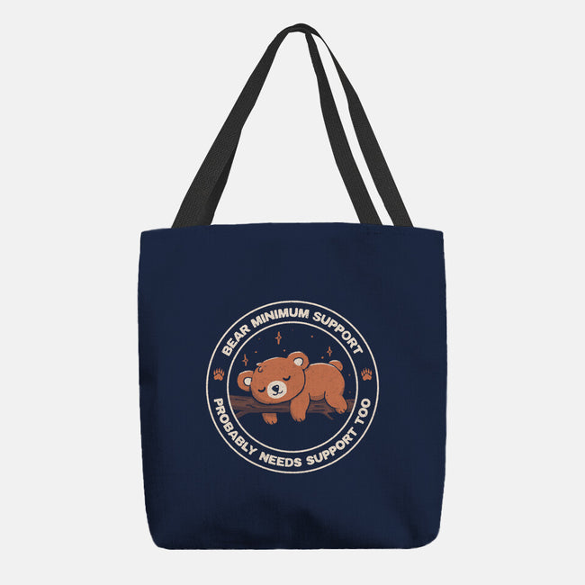 Bear Mininum Support-None-Basic Tote-Bag-koalastudio