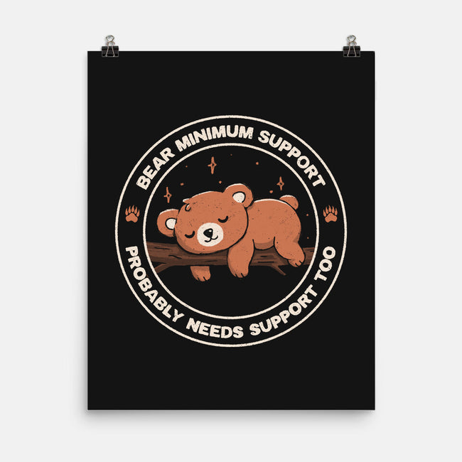 Bear Mininum Support-None-Matte-Poster-koalastudio
