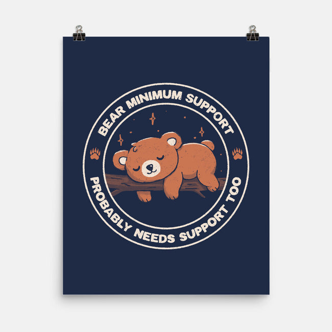 Bear Mininum Support-None-Matte-Poster-koalastudio