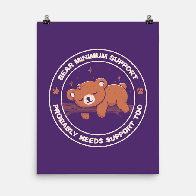 Bear Mininum Support-None-Matte-Poster-koalastudio