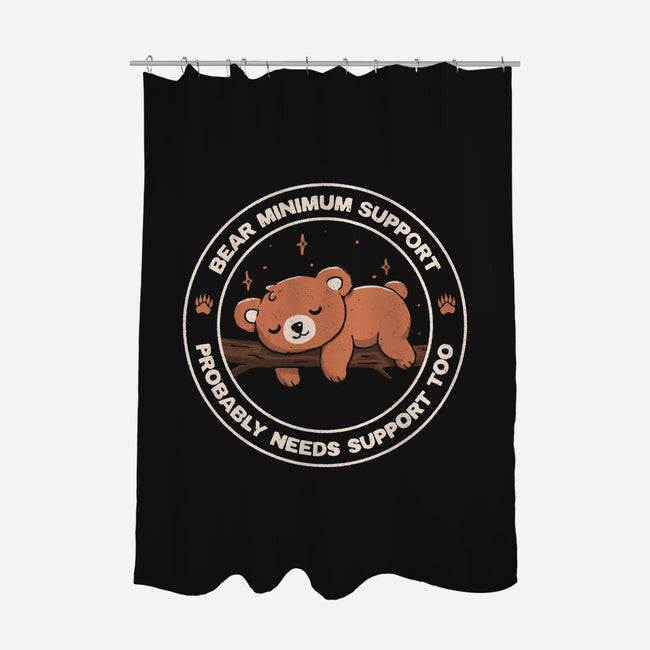 Bear Mininum Support-None-Polyester-Shower Curtain-koalastudio