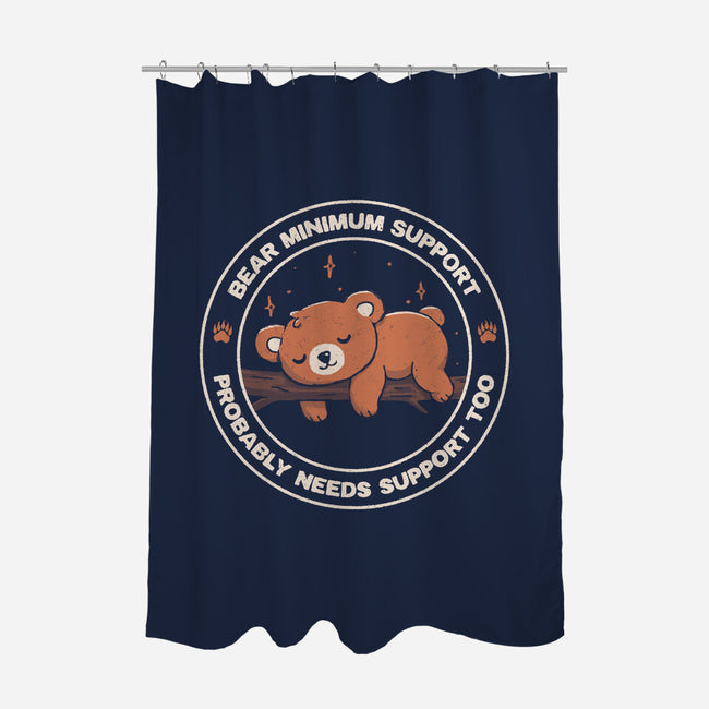 Bear Mininum Support-None-Polyester-Shower Curtain-koalastudio