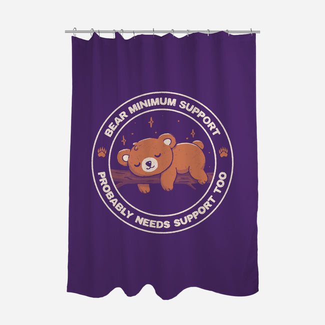 Bear Mininum Support-None-Polyester-Shower Curtain-koalastudio
