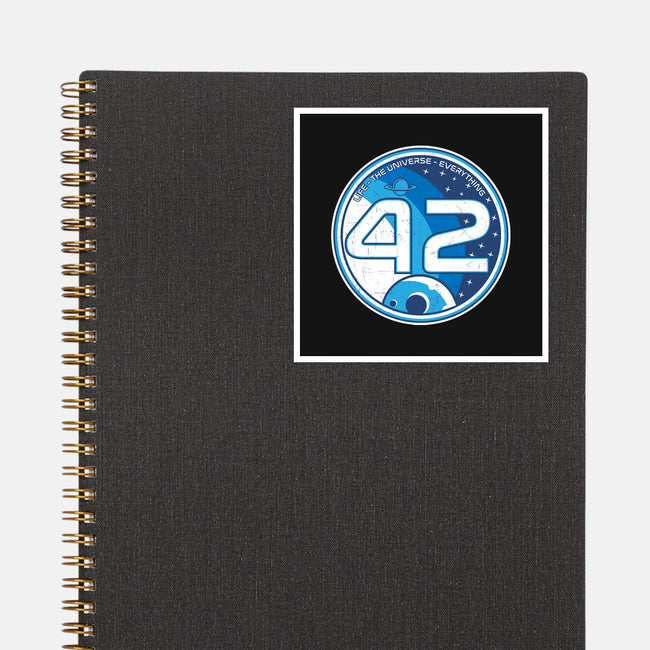 42 The Ultimate Answer-None-Glossy-Sticker-CarloJ1956