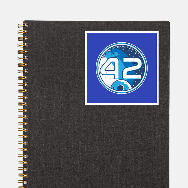42 The Ultimate Answer-None-Glossy-Sticker-CarloJ1956