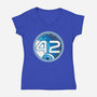 42 The Ultimate Answer-Womens-V-Neck-Tee-CarloJ1956