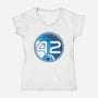 42 The Ultimate Answer-Womens-V-Neck-Tee-CarloJ1956