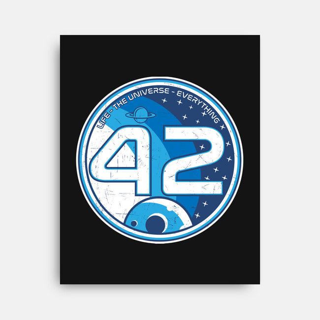 42 The Ultimate Answer-None-Stretched-Canvas-CarloJ1956