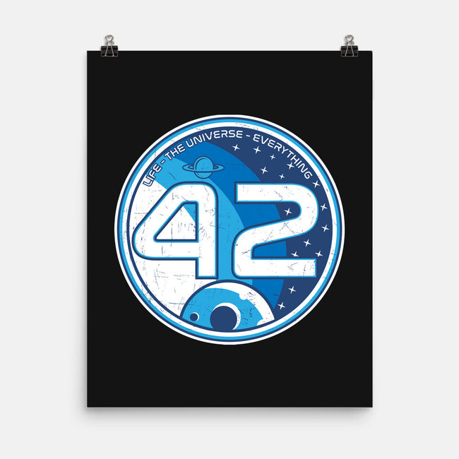 42 The Ultimate Answer-None-Matte-Poster-CarloJ1956