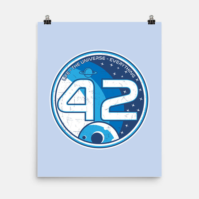 42 The Ultimate Answer-None-Matte-Poster-CarloJ1956