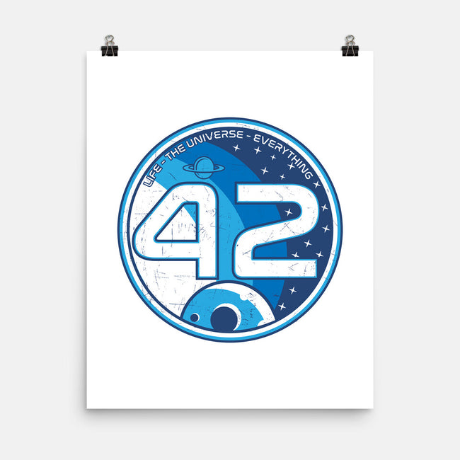 42 The Ultimate Answer-None-Matte-Poster-CarloJ1956