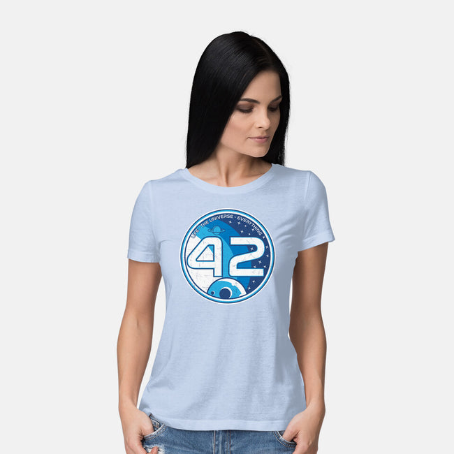 42 The Ultimate Answer-Womens-Basic-Tee-CarloJ1956