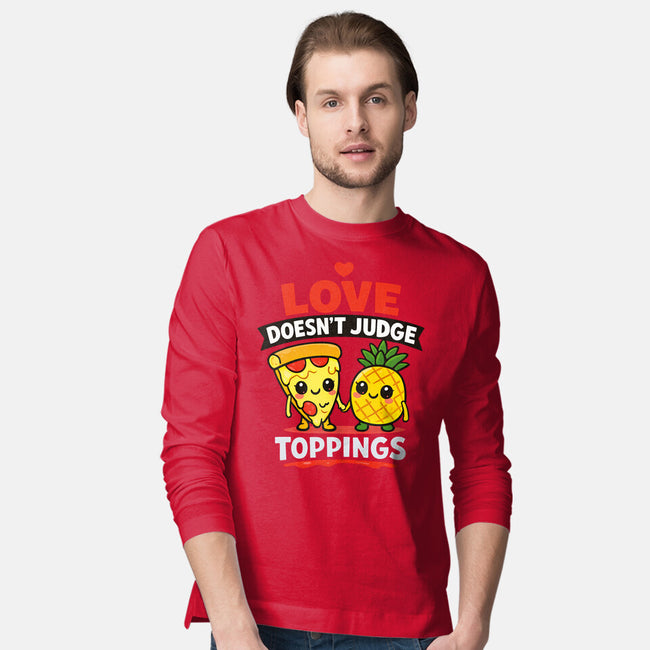 Love Doesn't Judge-Mens-Long Sleeved-Tee-fanfabio