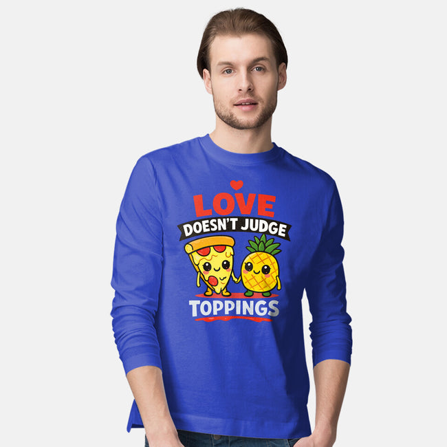 Love Doesn't Judge-Mens-Long Sleeved-Tee-fanfabio