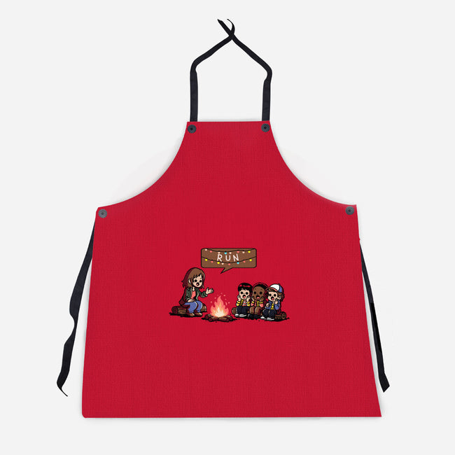 Scary Lights-Unisex-Kitchen-Apron-fanfabio