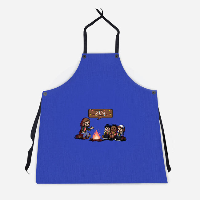 Scary Lights-Unisex-Kitchen-Apron-fanfabio