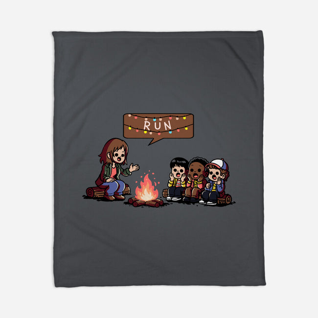 Scary Lights-None-Fleece-Blanket-fanfabio
