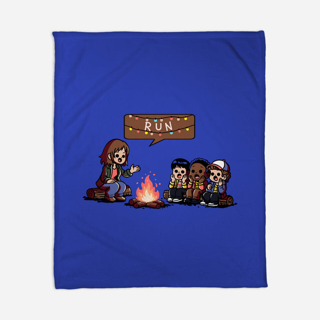 Scary Lights-None-Fleece-Blanket-fanfabio
