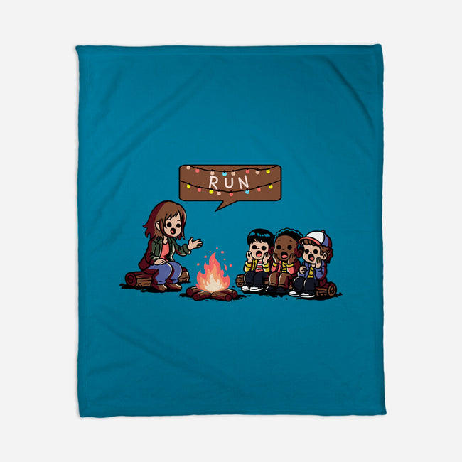 Scary Lights-None-Fleece-Blanket-fanfabio