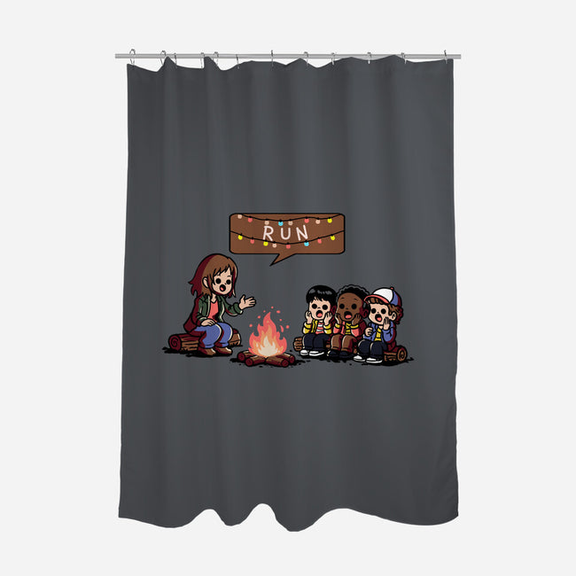 Scary Lights-None-Polyester-Shower Curtain-fanfabio